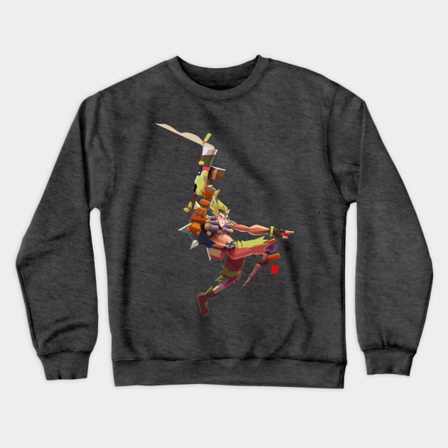 OW Junkrat Crewneck Sweatshirt by JesusArtwork